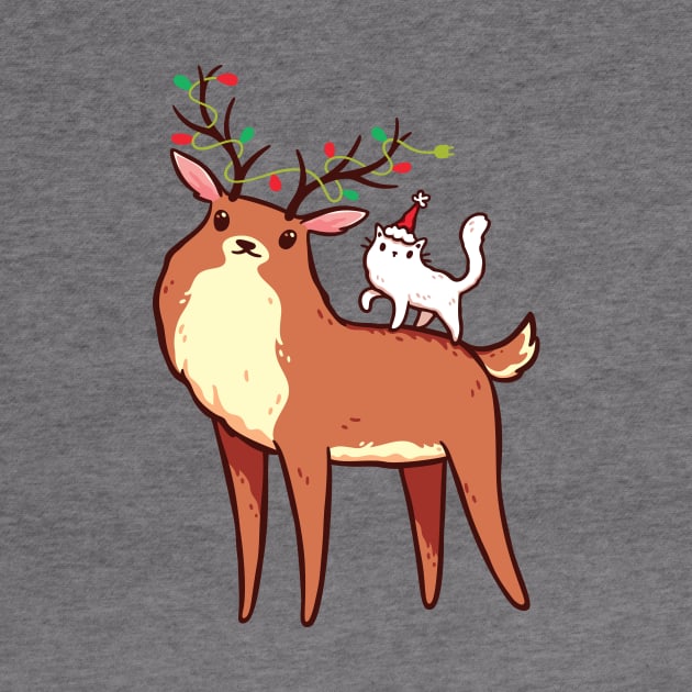 Reindeer and Kitten by LydiaLyd